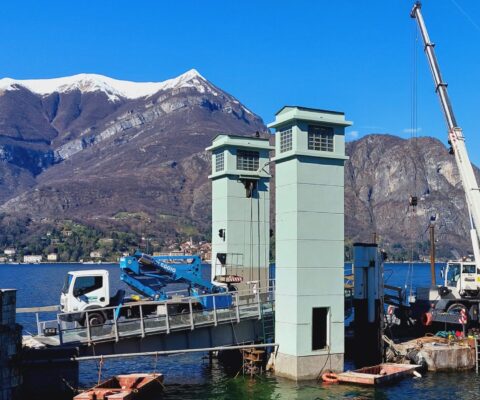 Manutenzione straordinaria del pontile di Bellagio